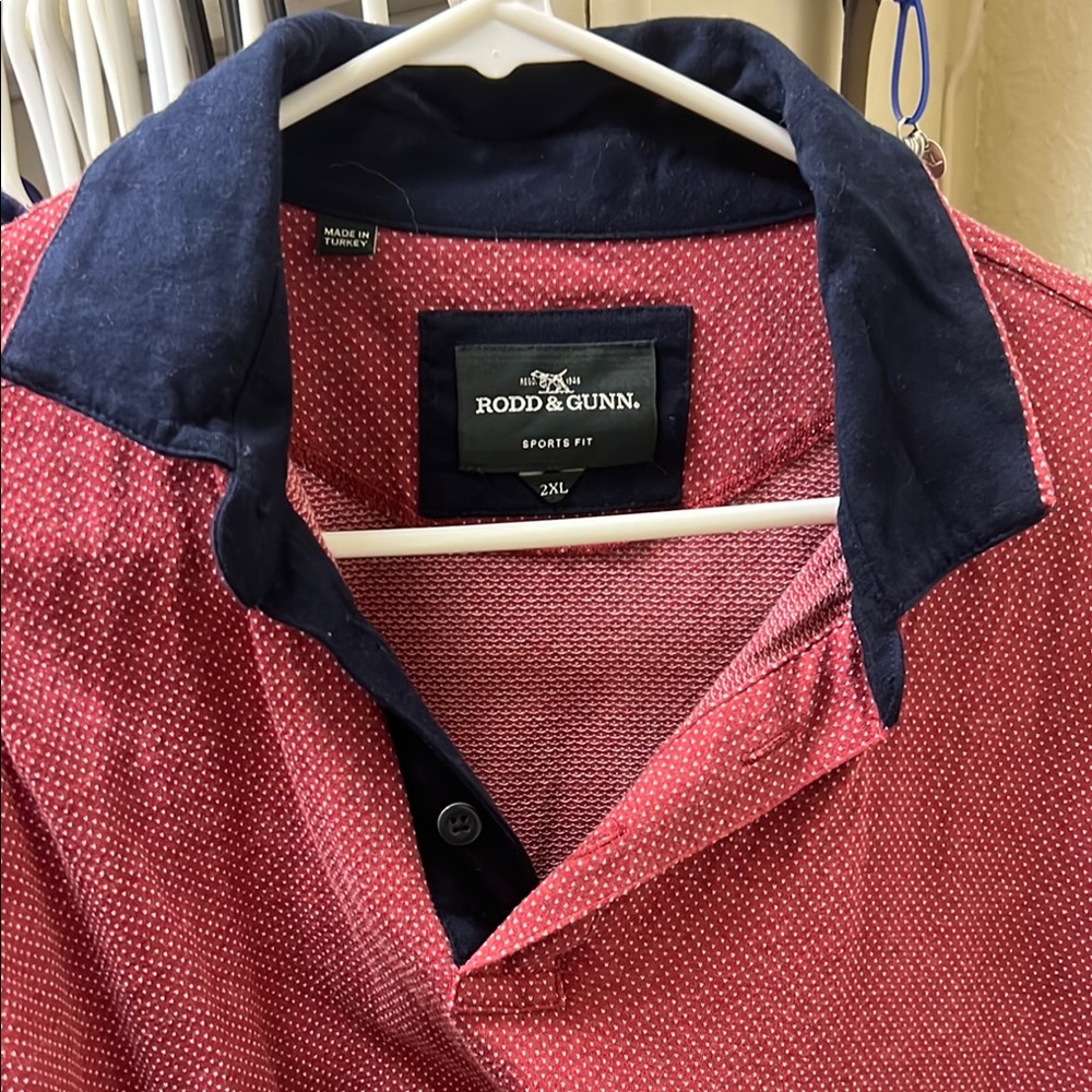 Rodd & Gunn Red and Navy Polo Shirt